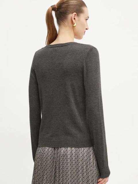 Morgan kardigan z domieszką wełny MJE kolor szary lekki MJE