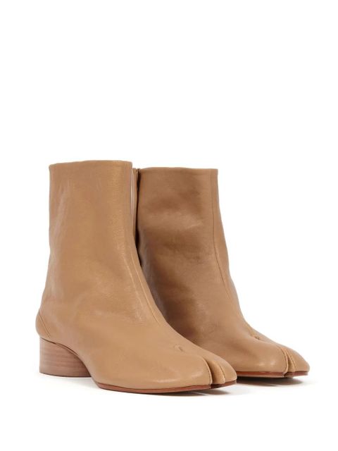 Maison Margiela Tabi 30mm leather ankle boots - Neutrals