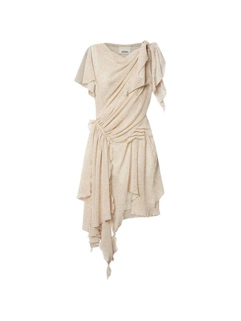 ISABEL MARANT Trysha ruffled mini dress - Neutrals - zdjęcie produktu nr 1