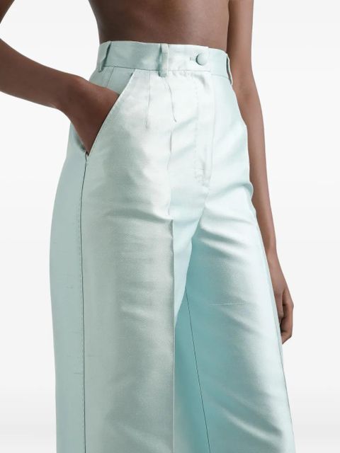 Dolce & Gabbana Shantung silk trousers - Blue