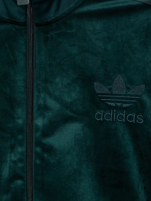 adidas Originals bluza Velvet damska kolor zielony z aplikacją JY2589 - zdjęcie produktu nr 2