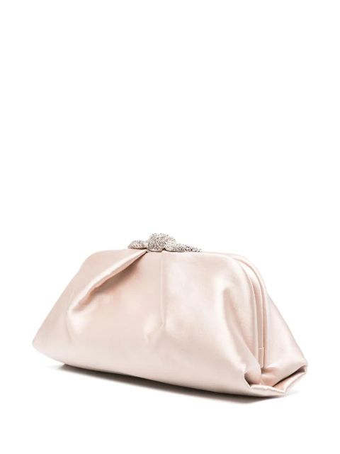 Aquazzura crystal-embellished clutch bag - Pink