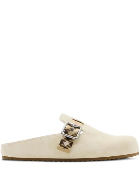 Burberry suede Urchin clogs - Neutrals