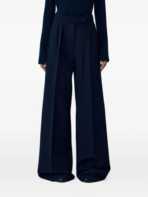 Max Mara high-waisted pleated palazzo pants - Blue - zdjęcie produktu nr 1