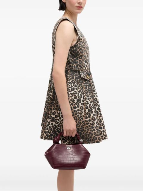 GANNI Bou twisted-handle tote bag - Red - zdjęcie produktu nr 2