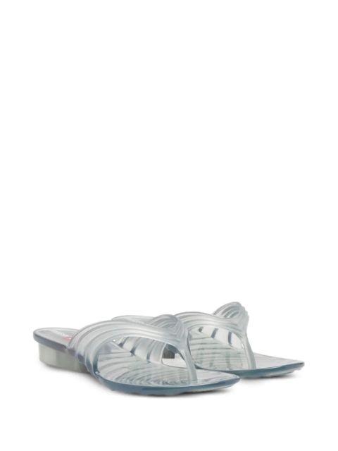 Diesel x Melissa pleated thong sandals - Grey
