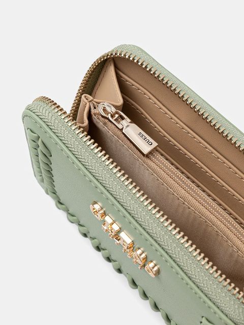 Guess portfel TATUM damski kolor zielony SWNG96 67140 - zdjęcie produktu nr 2