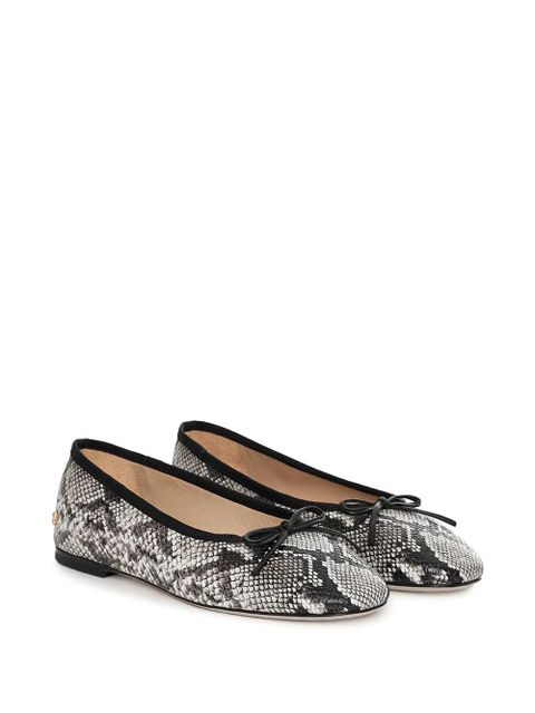 ANINE BING Jamie bow flats - White