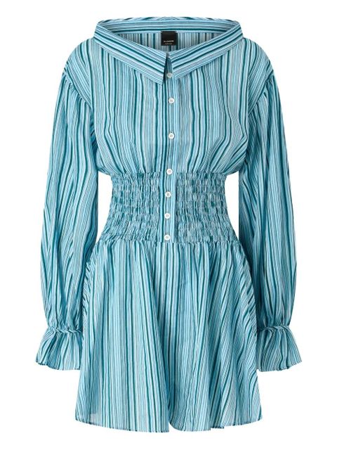 PINKO striped shirred jumpsuit - Blue - zdjęcie produktu nr 1