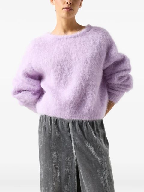American Vintage long-sleeve crew-neck sweater - Purple