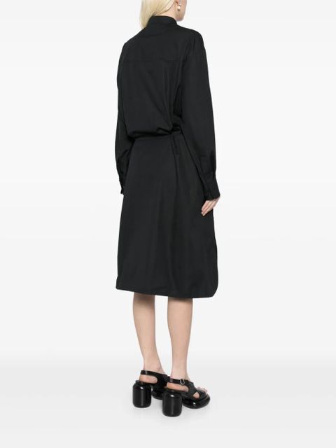 LEMAIRE drawstring shirt dress - Black