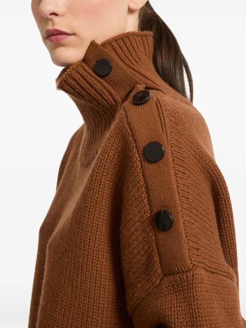Yves Salomon oversized knit jumper - Brown