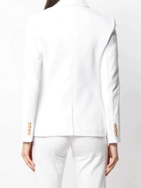 Lauren Ralph Lauren single-breasted logo blazer - White