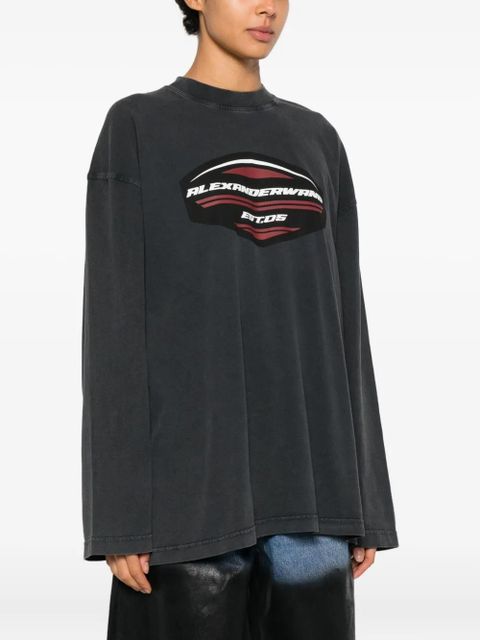 Alexander Wang Long-Sleeved Graphic jersey - Grey - zdjęcie produktu nr 2
