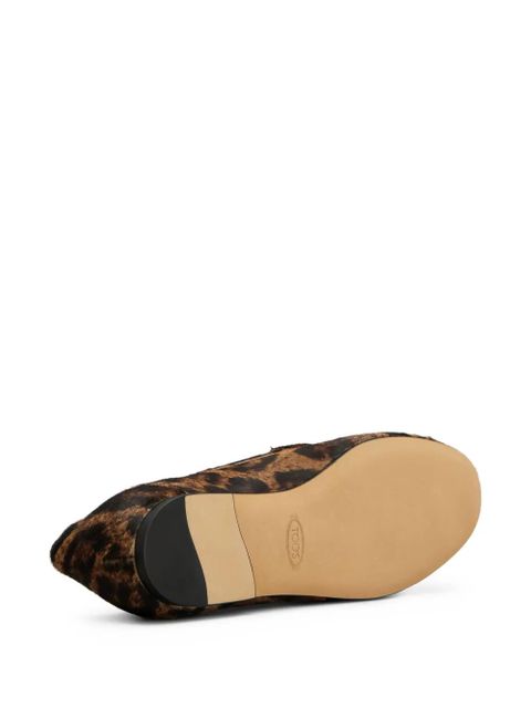 Tod's leopard-print loafers - Brown - zdjęcie produktu nr 2