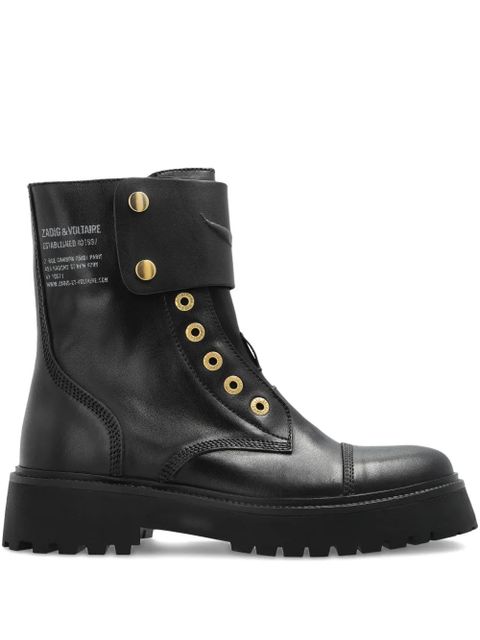 Zadig&Voltaire leather biker boots - Black - zdjęcie produktu nr 1