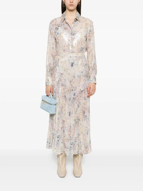 Golden Goose sequin floral shirt - Neutrals