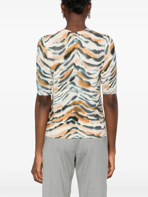 TWINSET tiger-print sweater - Neutrals