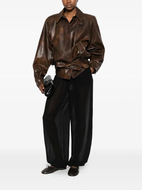 The Frankie Shop Orissa sheer balloon trousers - Black - zdjęcie produktu nr 2