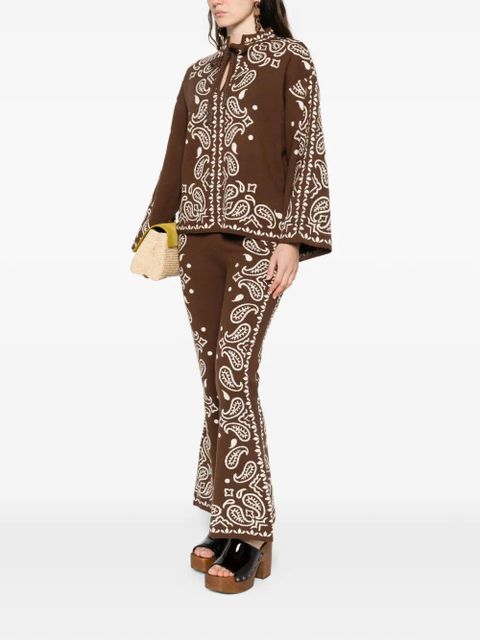 FARM Rio Bohemian Paisley long-sleeve sweater - Brown - zdjęcie produktu nr 2