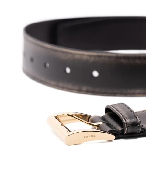 Prada buckle leather belt - Black - zdjęcie produktu nr 2