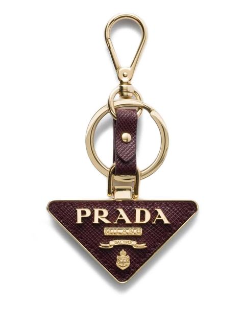 Prada Saffiano leather keychain - Red - zdjęcie produktu nr 1