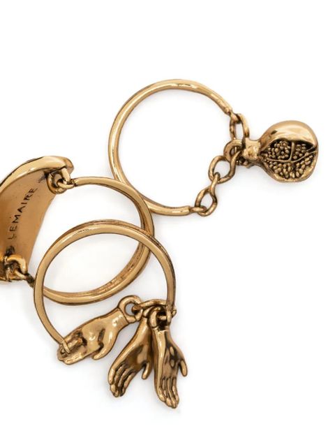 LEMAIRE charm-detail set of rings - Gold