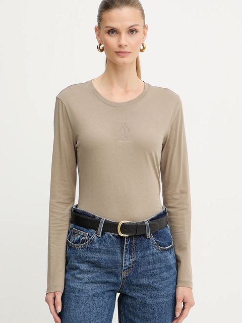 Armani Exchange longsleeve bawełniany kolor zielony XW001350 AF17172 - zdjęcie produktu nr 1