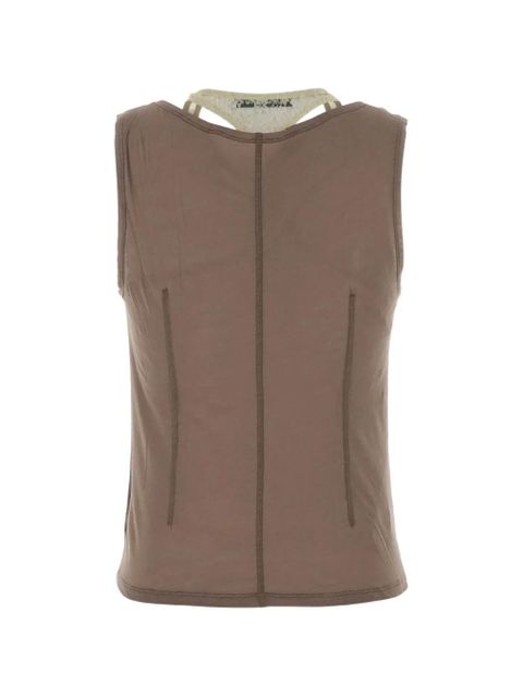OUR LEGACY lace detail tank top - Brown - zdjęcie produktu nr 2