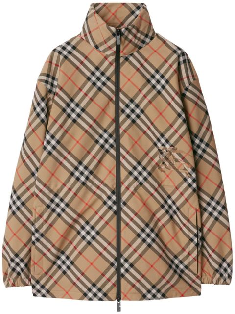 Burberry check-pattern jacket - Neutrals - zdjęcie produktu nr 1