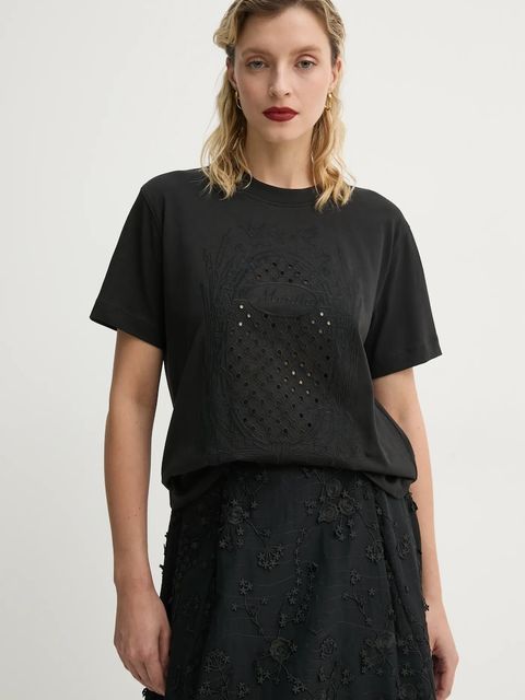 MUNTHE t-shirt bawełniany FENELLA - zdjęcie produktu nr 1