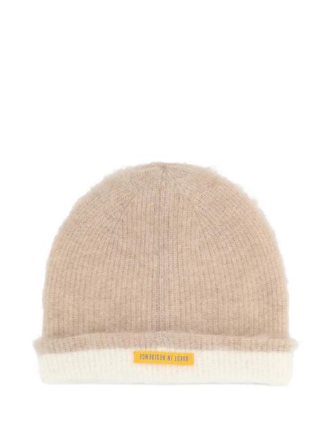 Guest In Residence textured two-tone beanie hat - Neutrals