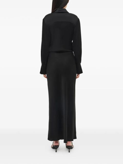 Simkhai Signature Talita long-sleeve midi dress - Black