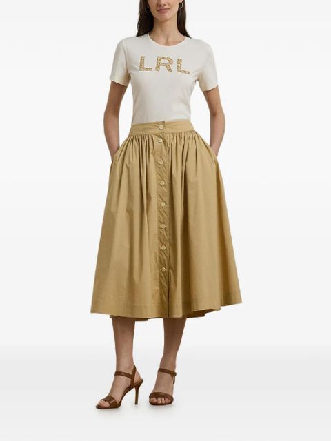 Lauren Ralph Lauren LRL logo-embroidered T-shirt - Neutrals - zdjęcie produktu nr 2