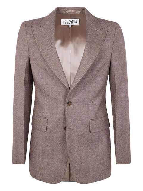 MM6 Maison Margiela wool blazer - Neutrals - zdjęcie produktu nr 1