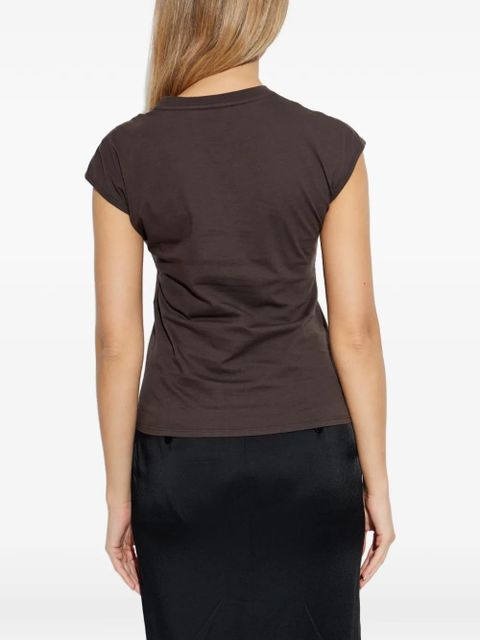 TOM FORD logo-embroidered T-shirt - Brown