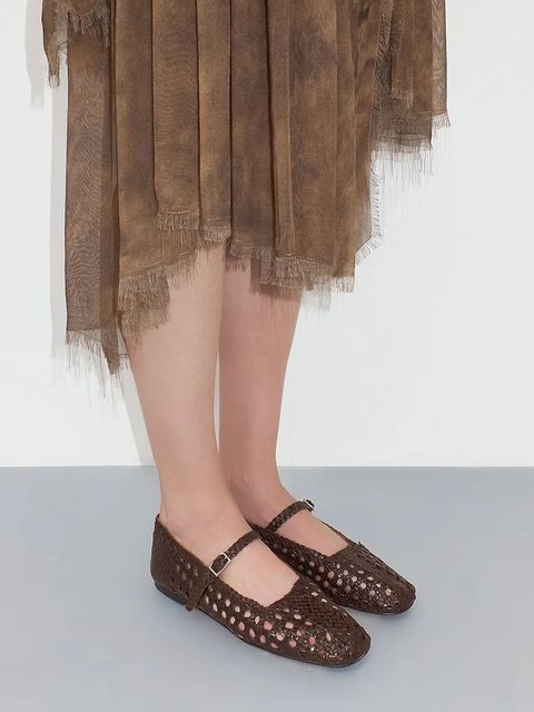 Miista baleriny skórzane Yeida