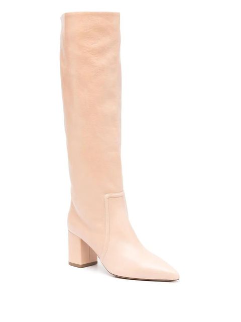 Paris Texas Anja 70mm leather boots - Neutrals