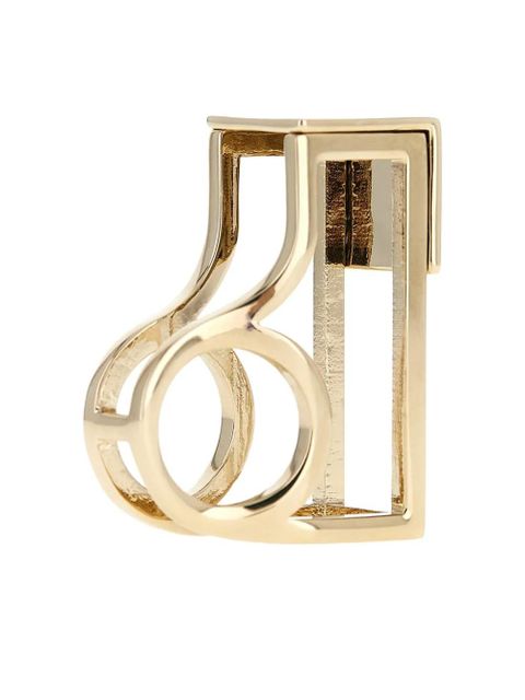 TOM FORD sculptural engraved ring - Gold
