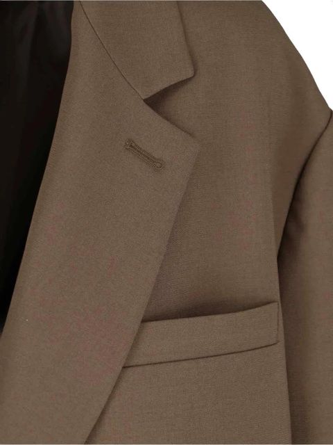 The Frankie Shop Bea single-breasted blazer - Brown