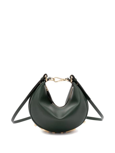 FENDI mini Fendigraphy crescent-shaped cross body bag - Green