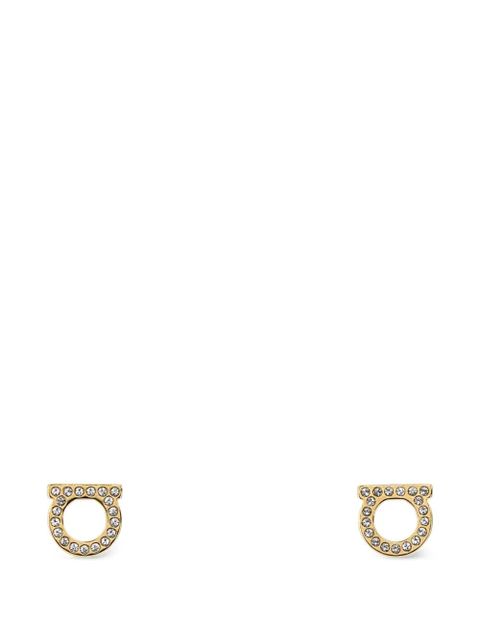 Ferragamo crystal-embellishment stud earrings - Gold - zdjęcie produktu nr 1