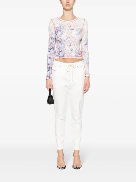 Diesel 2041 D-Fayza Joggjeans® 068hx boyfriend jeans - White - zdjęcie produktu nr 2