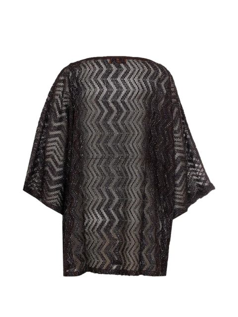 Missoni sequin knitted kaftan - Black - zdjęcie produktu nr 2