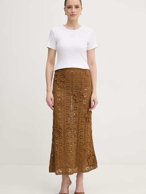 Pinko t-shirt damski bawełniany z elastanem - zdjęcie produktu nr 1