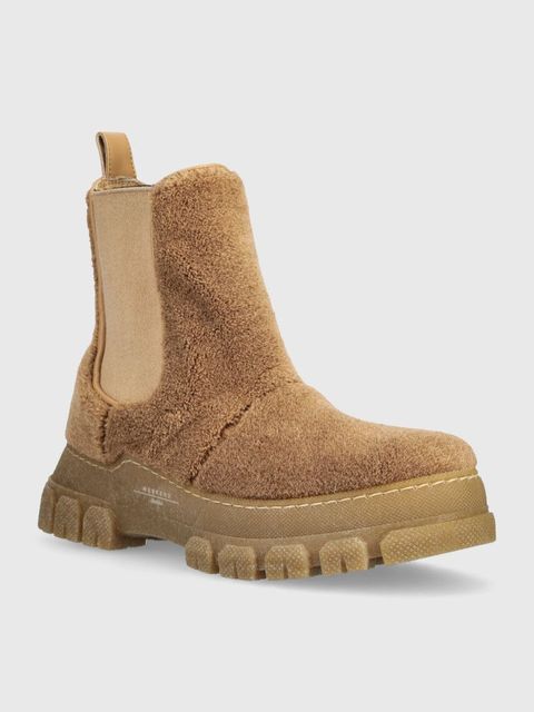 Weekend Max Mara sztyblety Muschio damskie kolor brązowy na platformie 2357960534600