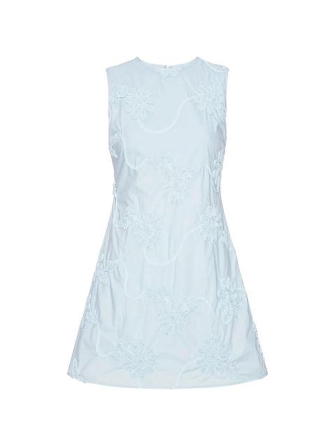 ROTATE BIRGER CHRISTENSEN floral-appliqué mini dress - Blue - zdjęcie produktu nr 1
