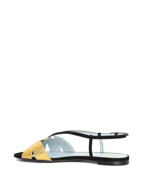 Valentino Garavani Foliefoliage sandals - Black