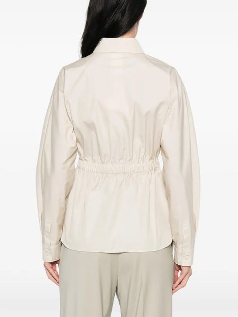 Max Mara drawstring-waist shirt - Neutrals