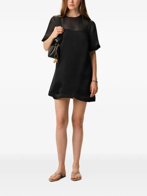 AMI Paris short-sleeve trapeze mini dress - Black - zdjęcie produktu nr 2